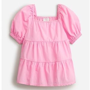 J Crew Crewcuts Girls Puff sleeve tiered top XS (4-5) NWT
